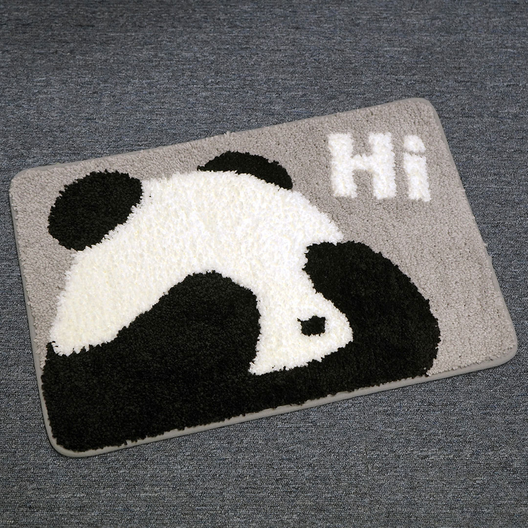 귀여운 뽀송뽀송 Hi 팬더 욕실발매트 (40x60cm)